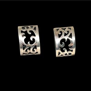 Vintage 925 ANM Open Scroll Earrings